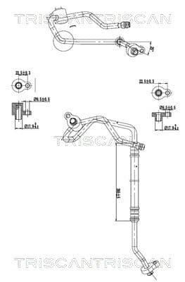 conducta presiune variabila,aer conditionat TRISCAN 9010 16067