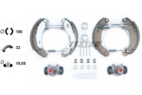Set saboti frana TEXTAR Shoe Kit Pro 84038204
