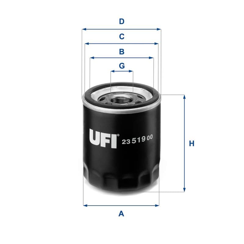Filtru ulei UFI 23.519.00