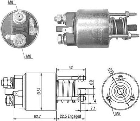 Solenoid, electromotor MAGNETI MARELLI 940113050507