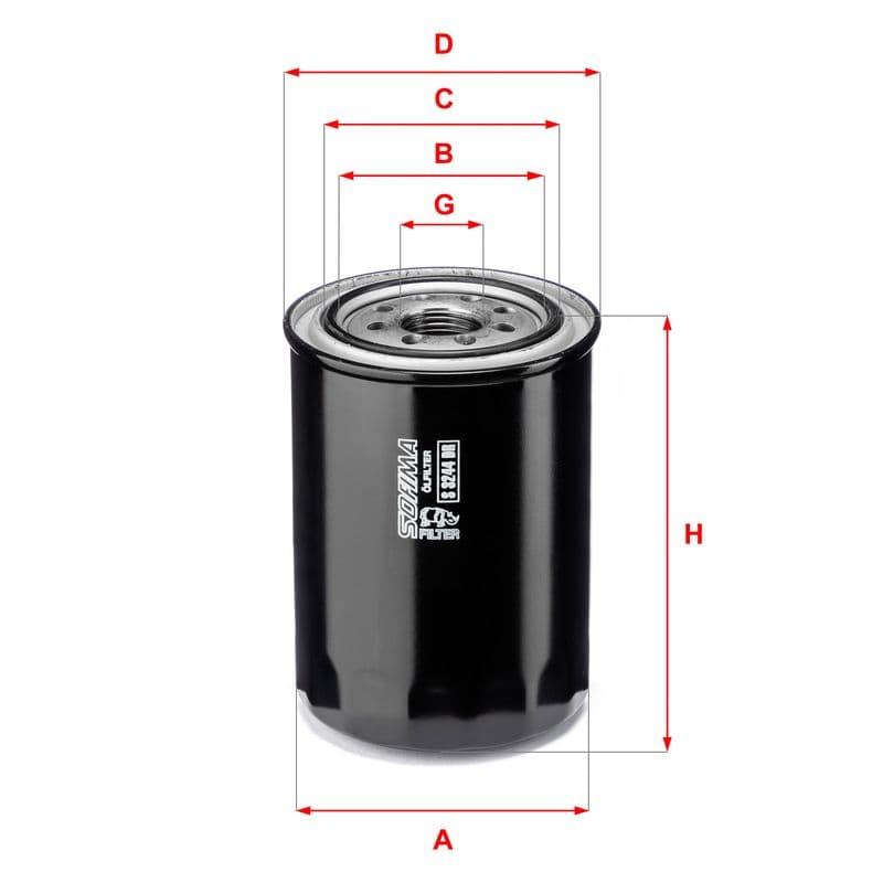 Filtru ulei SOFIMA S 3244 DR