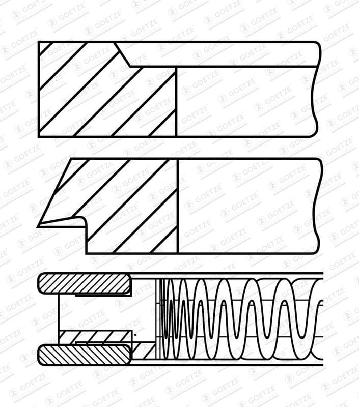Set segmenti piston GOETZE ENGINE 08-963300-00