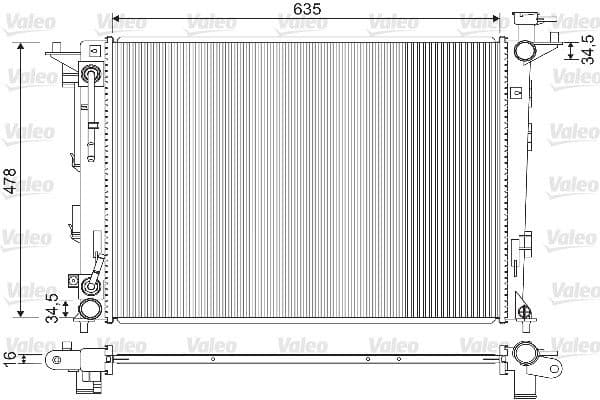 Radiator, racire motor VALEO 733213