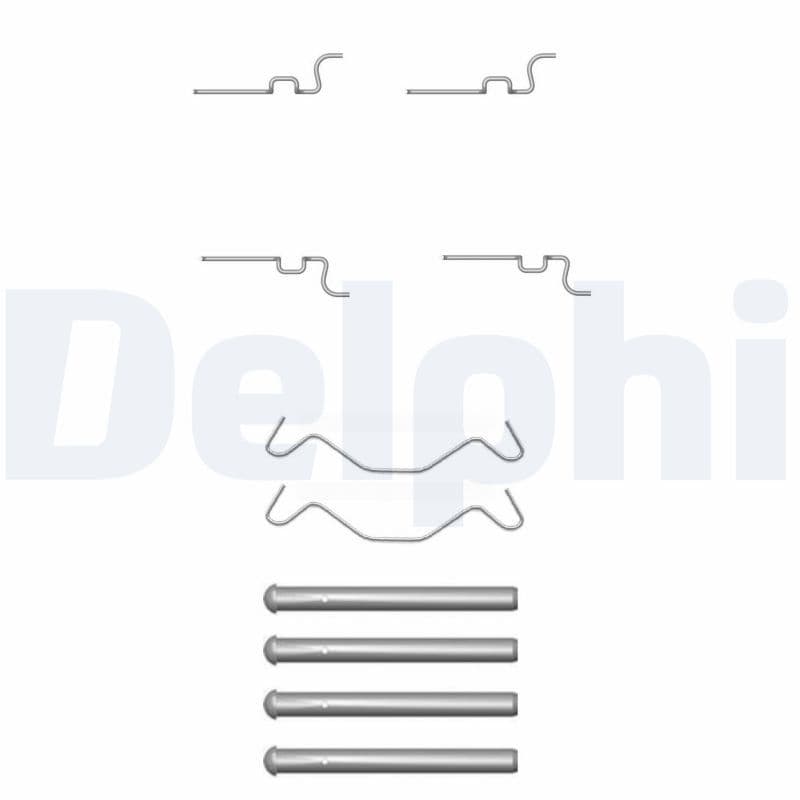 Set accesorii, placute frana DELPHI LX0435