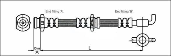 Furtun frana METZGER AUTOTEILE 4114757