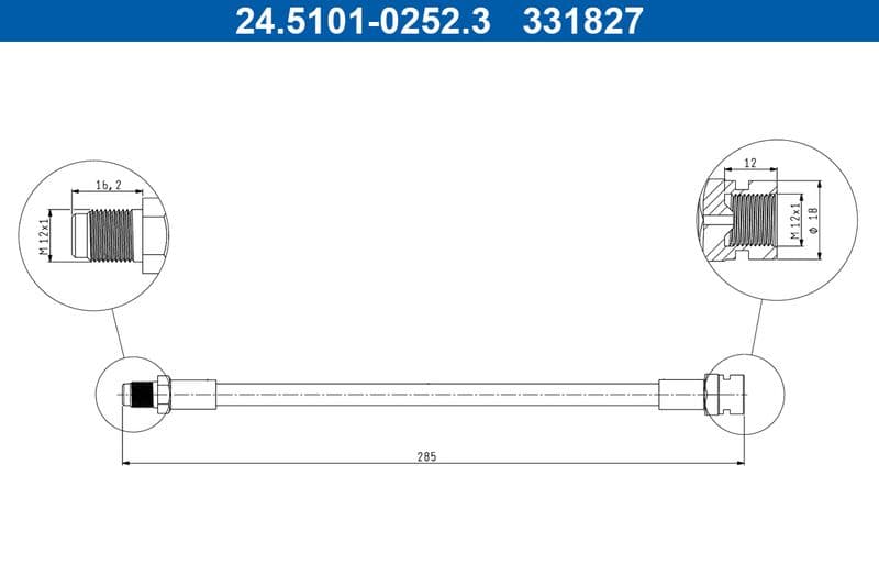Furtun frana ATE 24.5101-0252.3