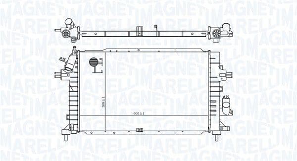 Radiator, racire motor MAGNETI MARELLI 350213176100