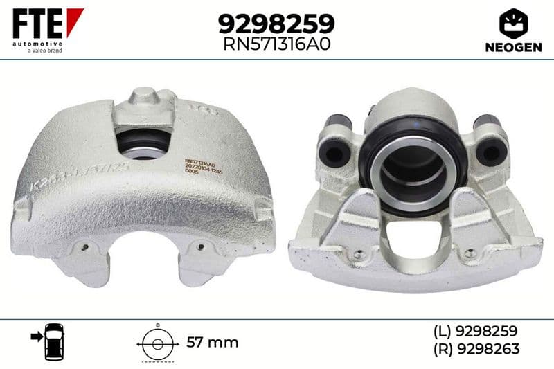 Etrier frana FTE NEOGEN 9298259