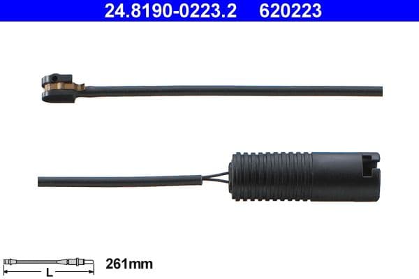 senzor de avertizare,uzura placute de frana ATE 24.8190-0223.2