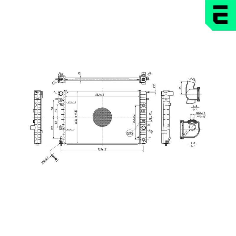 Radiator, racire motor ERA 673351