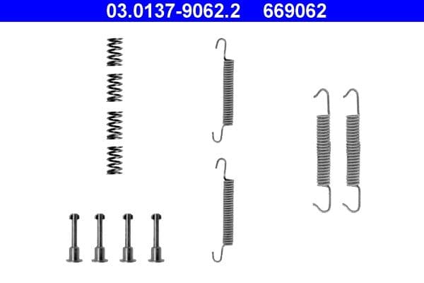 set accesorii, saboti frana parcare ATE 03.0137-9062.2