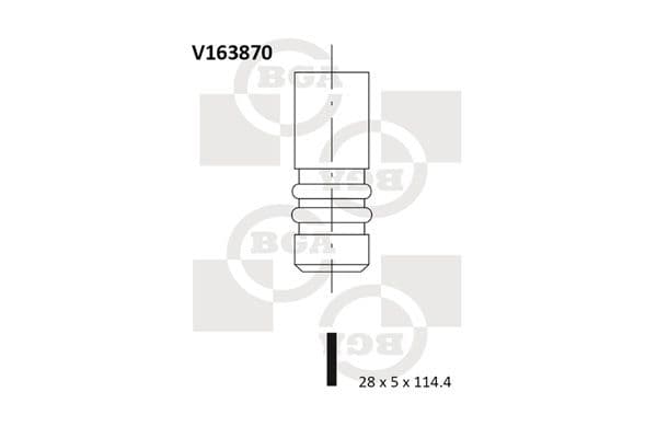 Supapa admisie BGA V163870