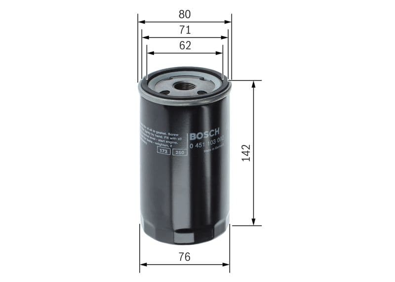 Filtru ulei BOSCH 0 451 103 092