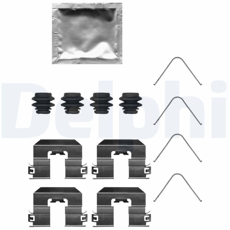 Set accesorii, placute frana DELPHI LX0746