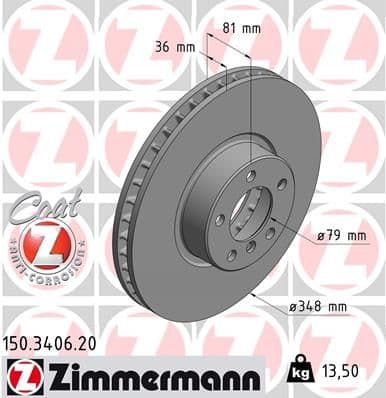 Disc frana ZIMMERMANN COAT Z 150.3406.20