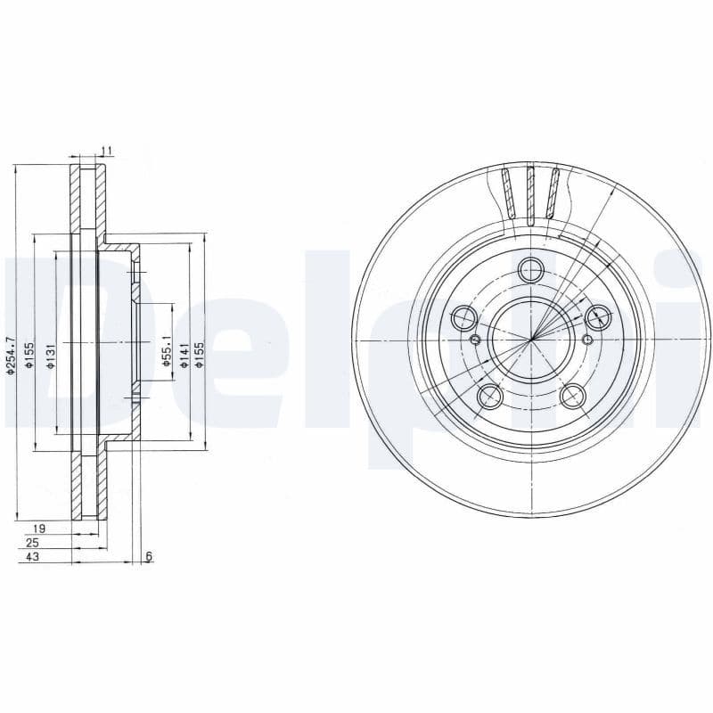 Disc frana DELPHI BG2880