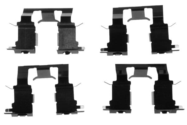 Set accesorii, placute frana TRW PFK512