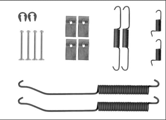Set accesorii, sabot de frana TEXTAR 97040300