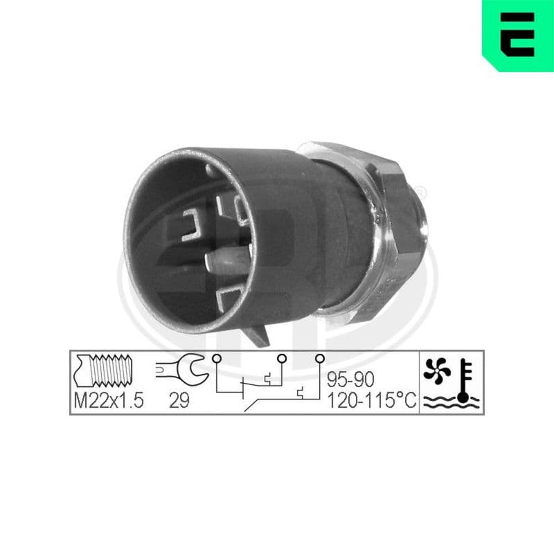 Comutator temperatura, ventilator radiator ERA 330223