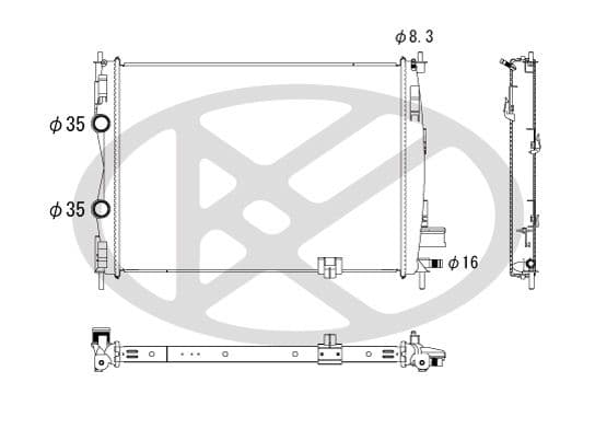 Radiator, racire motor KOYORAD PL022176