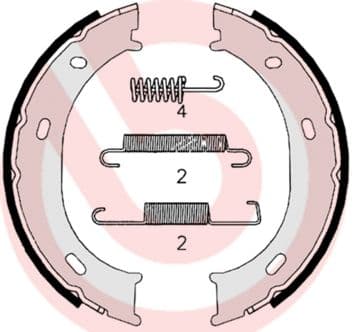 Set saboti frana, frana de mana BREMBO ESSENTIAL LINE S 50 510