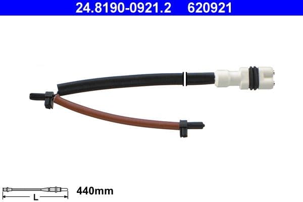 senzor de avertizare,uzura placute de frana ATE 24.8190-0921.2
