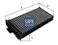 Filtru, aer habitaclu UFI 54.125.00