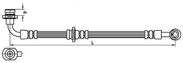 Furtun frana METZGER AUTOTEILE 4110529