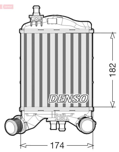 Intercooler, compresor DENSO DIT09112
