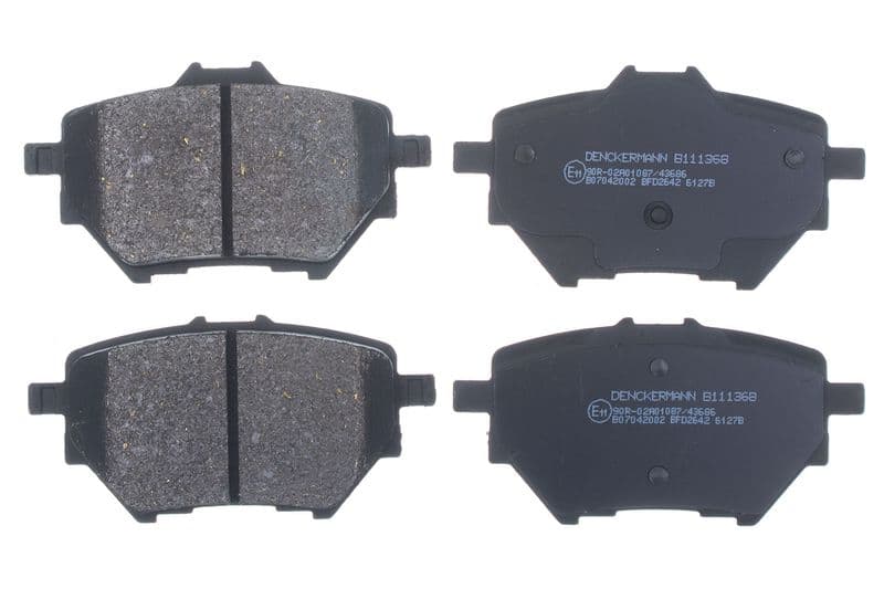 set placute frana,frana disc DENCKERMANN B111368