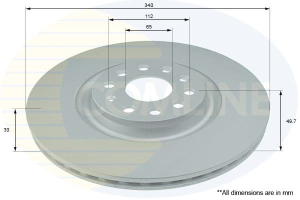 Disc frana COMLINE ADC1498V
