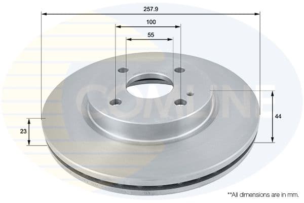 Disc frana COMLINE ADC0457V