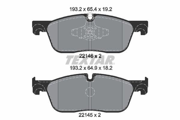 set placute frana,frana disc TEXTAR Q+ 2214601