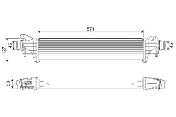 Intercooler, compresor VALEO 818681