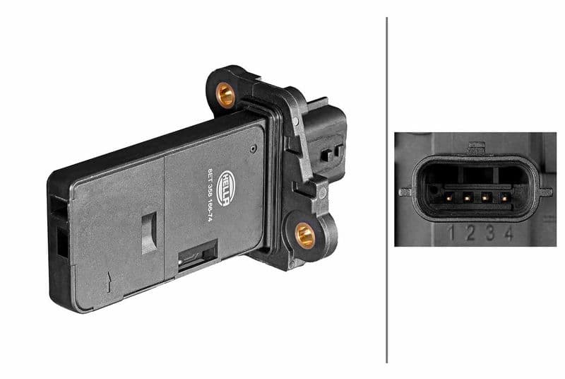 senzor debit aer HELLA 8ET 358 095-541