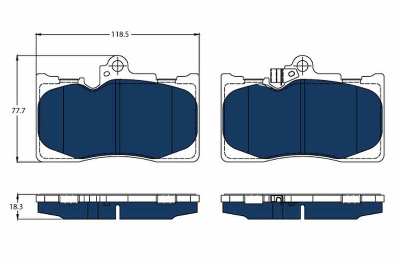 set placute frana,frana disc TRW ELECTRIC BLUE GDB3398BTE