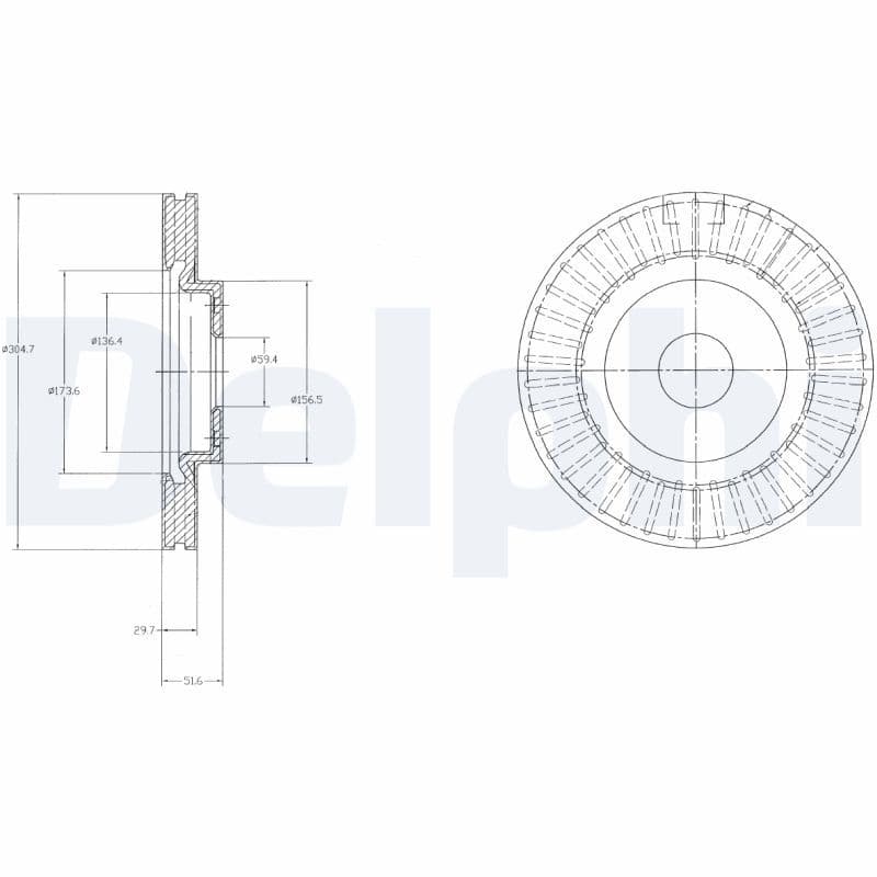 Disc frana DELPHI BG4214