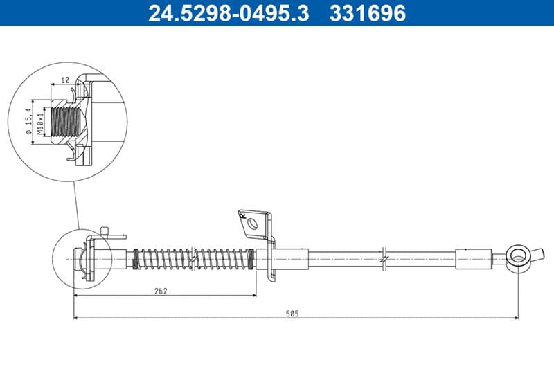 Furtun frana ATE 24.5298-0495.3