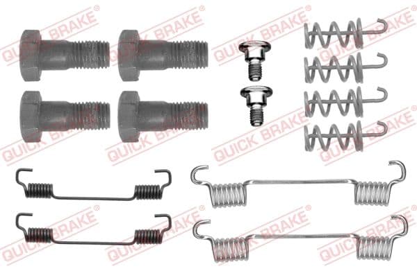 set accesorii, saboti frana parcare QUICK BRAKE 105-0716