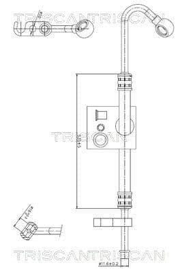 Furtun hidraulic, sistem de directie TRISCAN 8516 11030