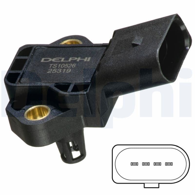 senzor,temperatura aer admisie DELPHI TS10526