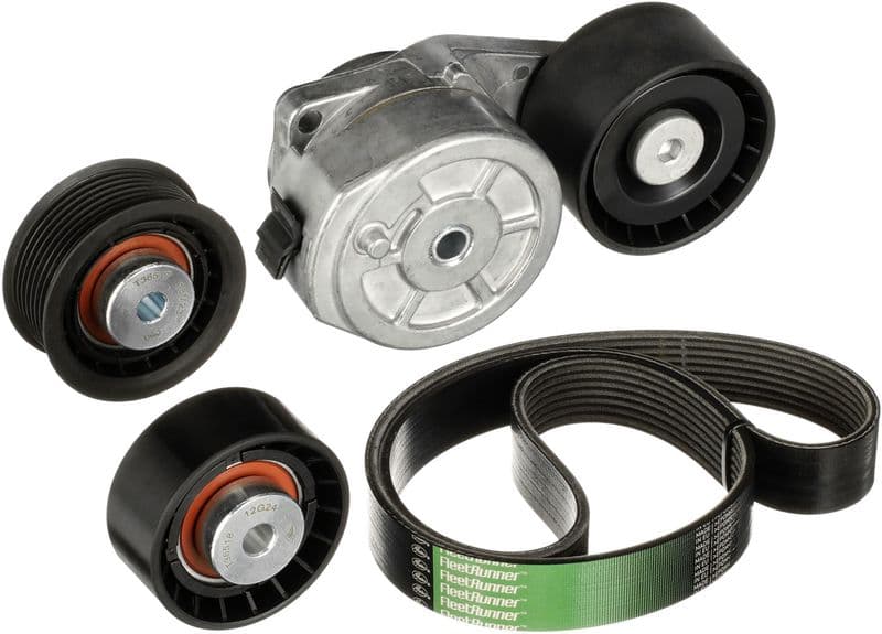 Set curea transmisie cu caneluri GATES FleetRunner™ Micro-V® K018PK2135HD