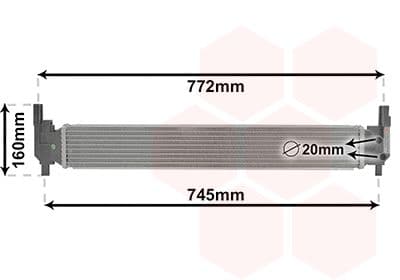 Radiator temperatura scazuta, intercooler VAN WEZEL 03002346