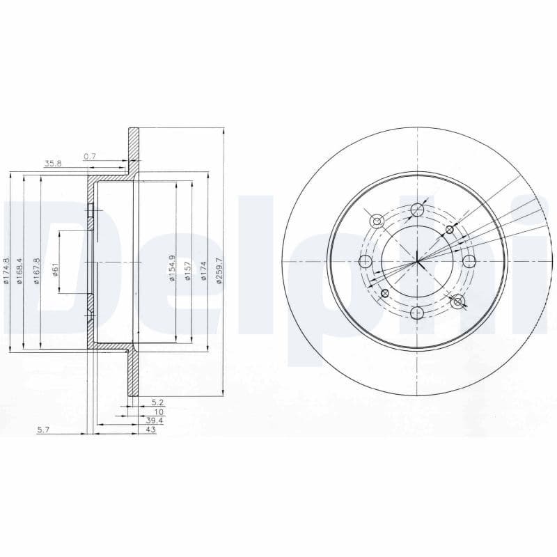 Disc frana DELPHI BG3793