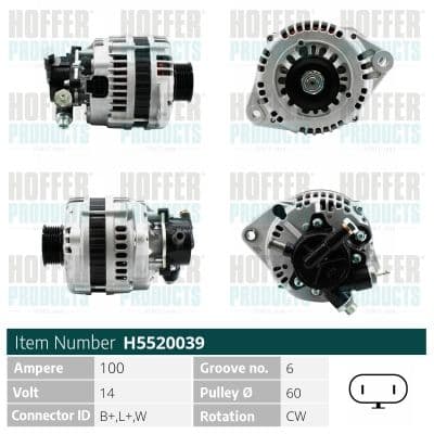 Generator / Alternator MEAT & DORIA H5520039