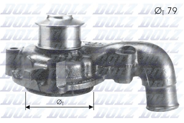 Pompă de apă, răcire motor DOLZ F155