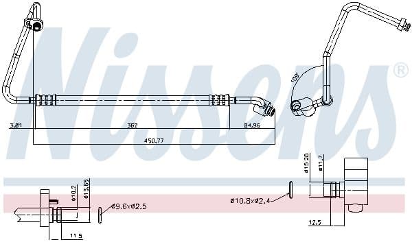conducta inalta presiune,aer conditionat NISSENS 84053