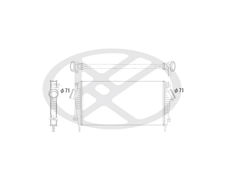 Intercooler, compresor KOYORAD IA460147