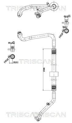 conducta presiune variabila,aer conditionat TRISCAN 9010 25046