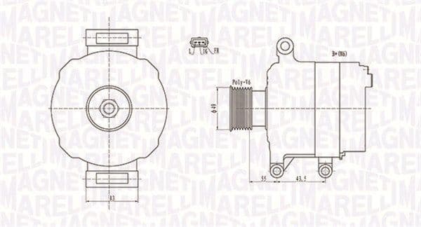 Generator / Alternator MAGNETI MARELLI 063731869010
